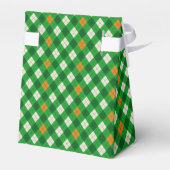 St. Patrick's Day Ierse gekleurde argyle Bedankdoosjes (Achterkant)