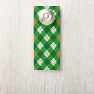 St. Patrick's Day Ierse gekleurde argyle Deurhanger