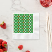 St. Patrick's Day Ierse gekleurde argyle Servet (Insitu)