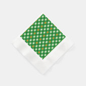 St. Patrick's Day Ierse gekleurde argyle Servet (Hoek)