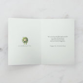 St. Patrick's Day Ierse Geluks Wenskaart met Klave Kaart (Binnen)