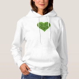 St. Patrick's day Ierse groene glinsterende hart Hoodie