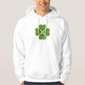 St. Patrick's day, Ierse groene glitterklaver Hoodie (Voorkant)