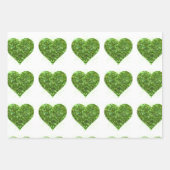 St. Patrick's day, Ierse groene glitterklaver Inpakpapier Vel (Voorkant 2)