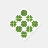 St. Patrick's day, Ierse groene glitterklaver Servet (Hoek)