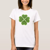 St. Patrick's day, Ierse groene glitterklaver T-shirt (Voorkant)