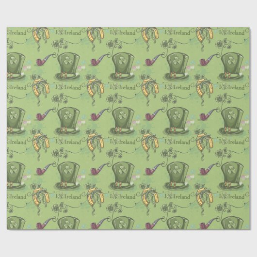 St. Patrick's Day Ierse groene inpakpapier (Vlak)