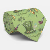 St. Patrick's Day Ierse groene stropdas (Opgerold)