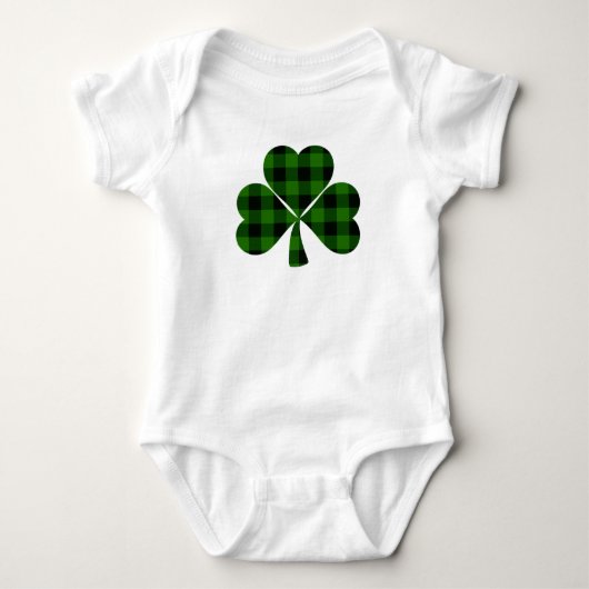St. Patrick's day, Ierse groene vlekshamrock Romper (Voorkant)