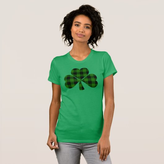 St. Patrick's day, Ierse groene vlekshamrock T-shirt (Voorkant volledig)