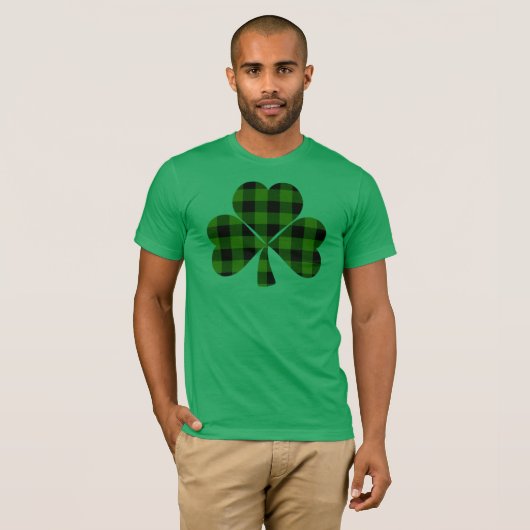 St. Patrick's day, Ierse groene vlekshamrock T-shirt (Voorkant volledig)