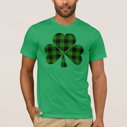 St. Patrick's day, Ierse groene vlekshamrock T-shirt (Voorkant)