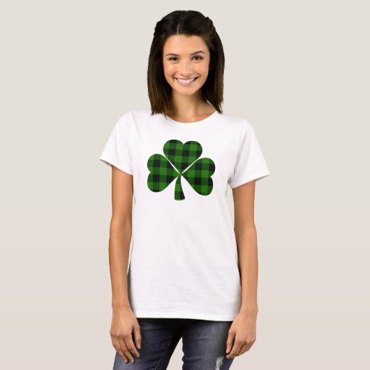 St. Patrick's day, Ierse groene vlekshamrock T-shirt (Voorkant volledig)