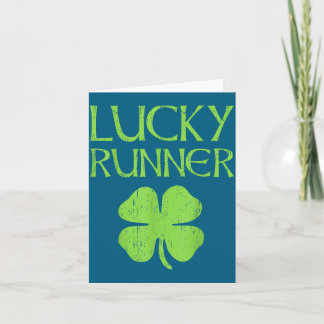 St. Patrick's Day Ierse hardlopen voor geluksrenne Kaart