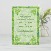 St. Patrick's Day Ierse huwelijksuitnodiging Kaart (Staand voorkant)