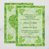 St. Patrick's Day Ierse huwelijksuitnodiging Kaart (Voorkant / Achterkant)