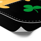 St. Patrick's Day Ierse Kattenliefhebber Poster (Hoek)