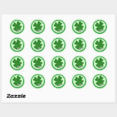 St. Patrick's Day Ierse klaver Ronde Sticker (Vel)