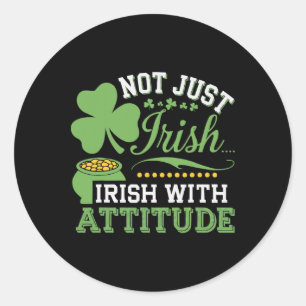 St. Patrick's Day Ierse Klaver Shenanigan Ierland Ronde Sticker