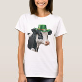 St. Patrick's Day Ierse Koe T-shirt (Voorkant)