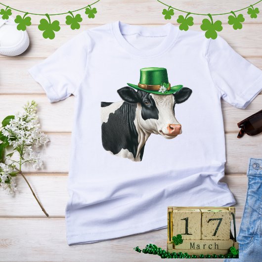 St. Patrick's Day Ierse Koe T-shirt