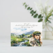 St. Patrick's Day Ierse Meisje Ierse Spreuk Feestdagenkaart (Staand voorkant)