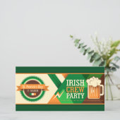 St. Patrick's Day Ierse Shamrock Feest (Staand voorkant)