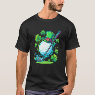 St. Patrick's Day Ierse Shamrock Golfbal T-shirt
