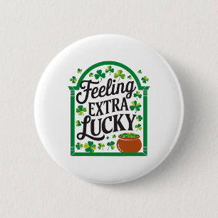 St. Patrick's Day Ierse Shamrock Shenanigan Ierlan Ronde Button 5,7 Cm