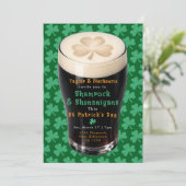 St. Patrick's Day Ierse Shamrocks En Shenanigans Kaart (Staand voorkant)