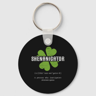 St. Patrick's Day Ierse Shenanigator Lucky Fun Clo Sleutelhanger