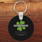 St. Patrick's Day Ierse Shenanigator Lucky Fun Clo Sleutelhanger (Voorkant)