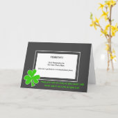 St.Patricks Day Ierse spreekwoord foto Kaart (Gele Bloem)