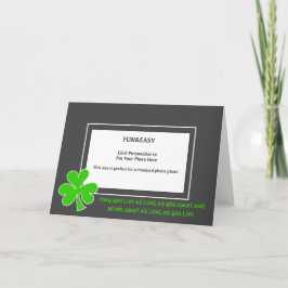 St.Patricks Day Ierse spreekwoord foto Kaart
