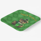 St. Patrick's Day Ierse teddybeer Papieren Bordje (Gebogen)