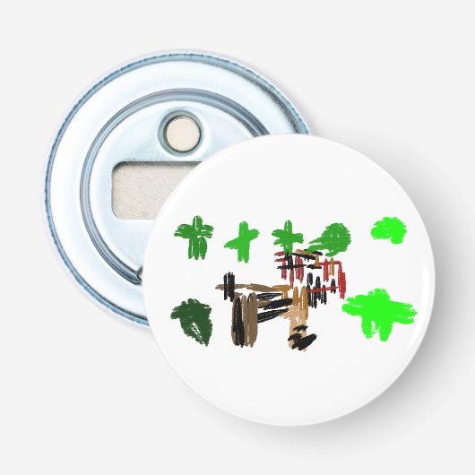 St Patrick's day Ierse Terrier Button Flesopener (Voorkant)