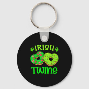 St. Patrick's Day Ierse tweelingen donut liefhebbe Sleutelhanger