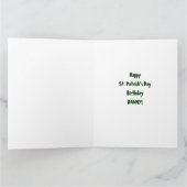 St. Patrick's Day Ierse verjaardag van iedereen Kaart (Binnen)