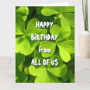 St. Patrick's Day Ierse verjaardag van iedereen Kaart