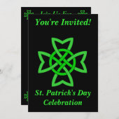 St Patricks Day Ierse viering Kelten knoop Kaart (Voorkant / Achterkant)