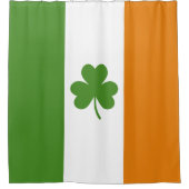 St Patrick's Day Ierse vlag met Shamrock klaver Douchegordijn (Voorkant)