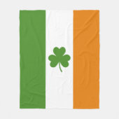 St Patrick's Day Ierse vlag met Shamrock klaver Fleece Deken (Voorkant)