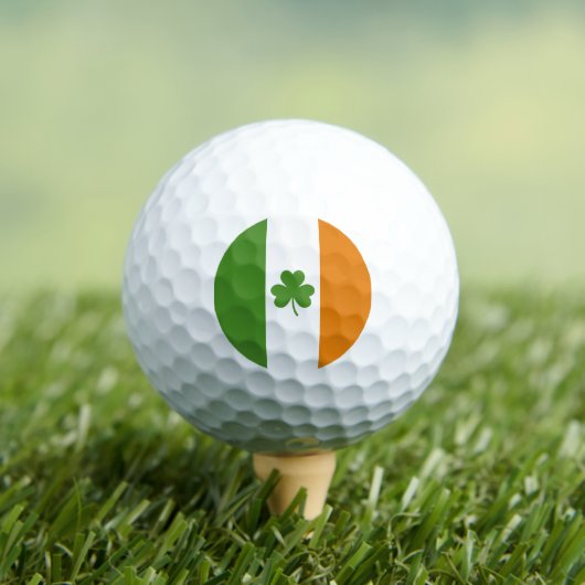 St Patrick's Day Ierse vlag met Shamrock klaver Golfballen (Insitu Shirt)