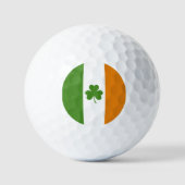 St Patrick's Day Ierse vlag met Shamrock klaver Golfballen (Voorkant)
