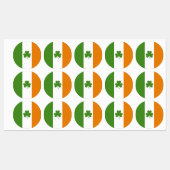 St Patrick's Day Ierse vlag met Shamrock klaver Labels (Vel)