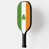 St Patrick's Day Ierse vlag met Shamrock klaver Pickleball Paddle (Links)