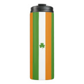 St Patrick's Day Ierse vlag met Shamrock klaver Thermosbeker (Voorkant)