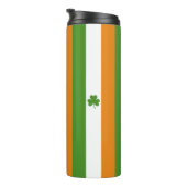St Patrick's Day Ierse vlag met Shamrock klaver Thermosbeker (Geroteerd rechts)