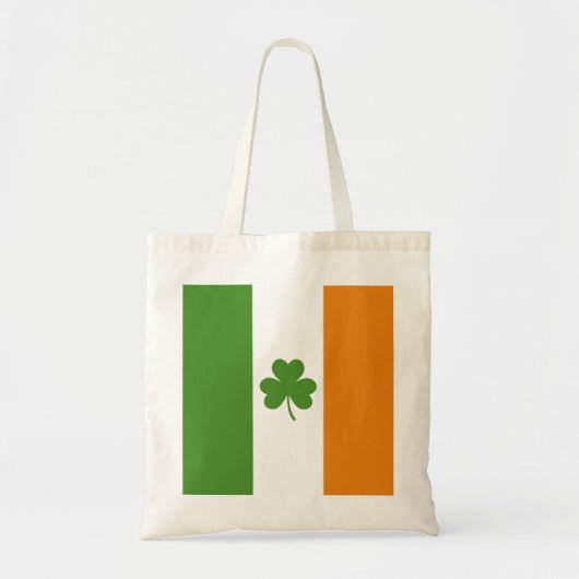 St Patrick's Day Ierse vlag met Shamrock klaver Tote Bag (Voorkant)