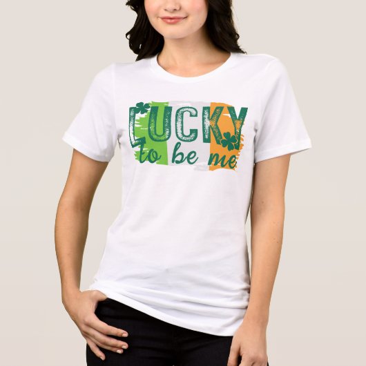 St. Patrick's Day Ierse vlag T-shirt (Voorkant)